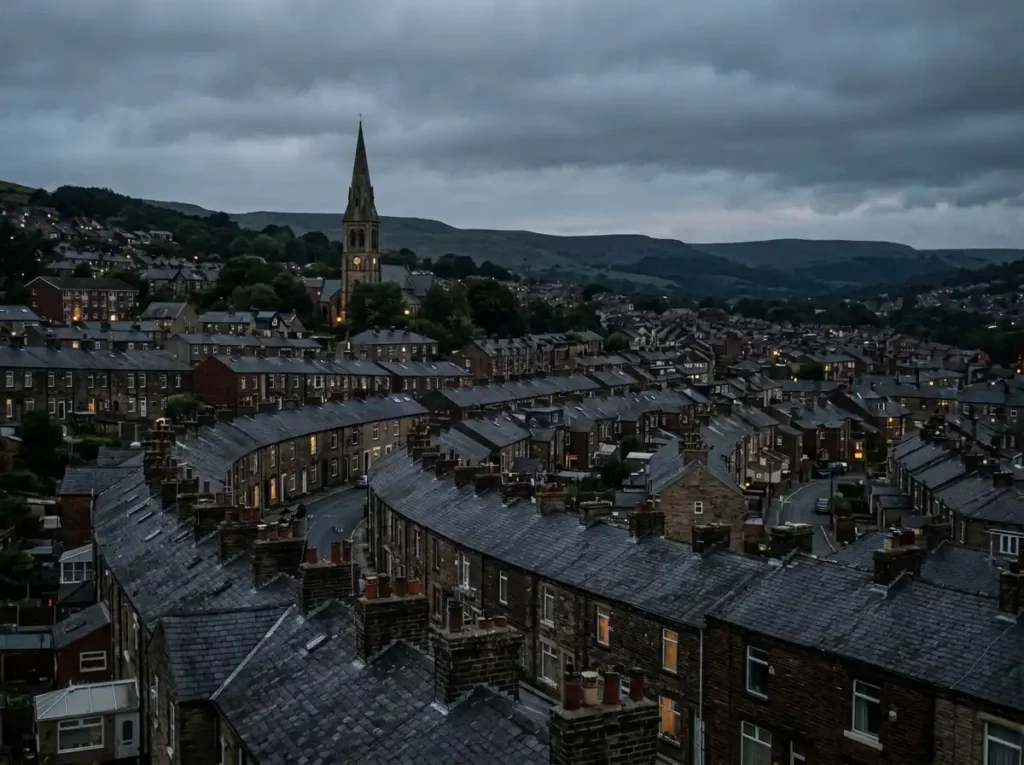 A North East England townscape, evoking David Olusoga's return home for the South Shields Lecture