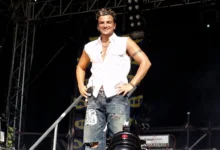 Peter Andre pop singer press appearance 2026 Legacy album