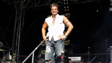 Peter Andre pop singer press appearance 2026 Legacy album