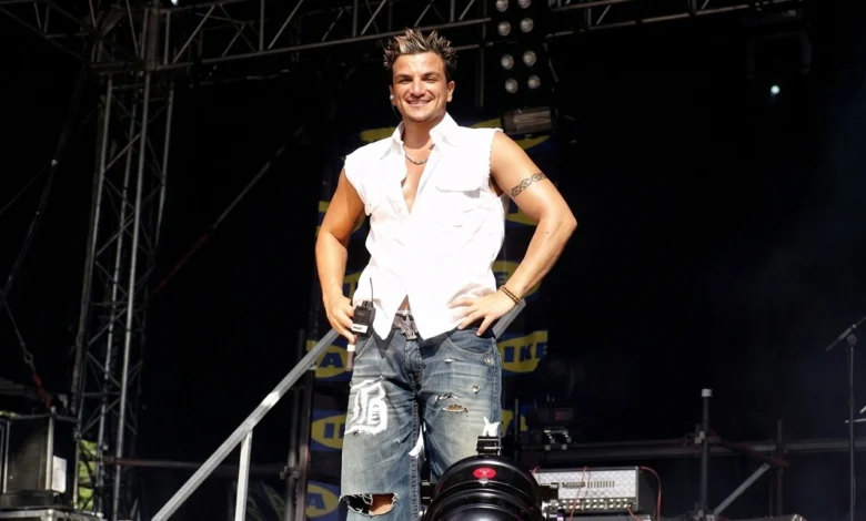 Peter Andre pop singer press appearance 2026 Legacy album