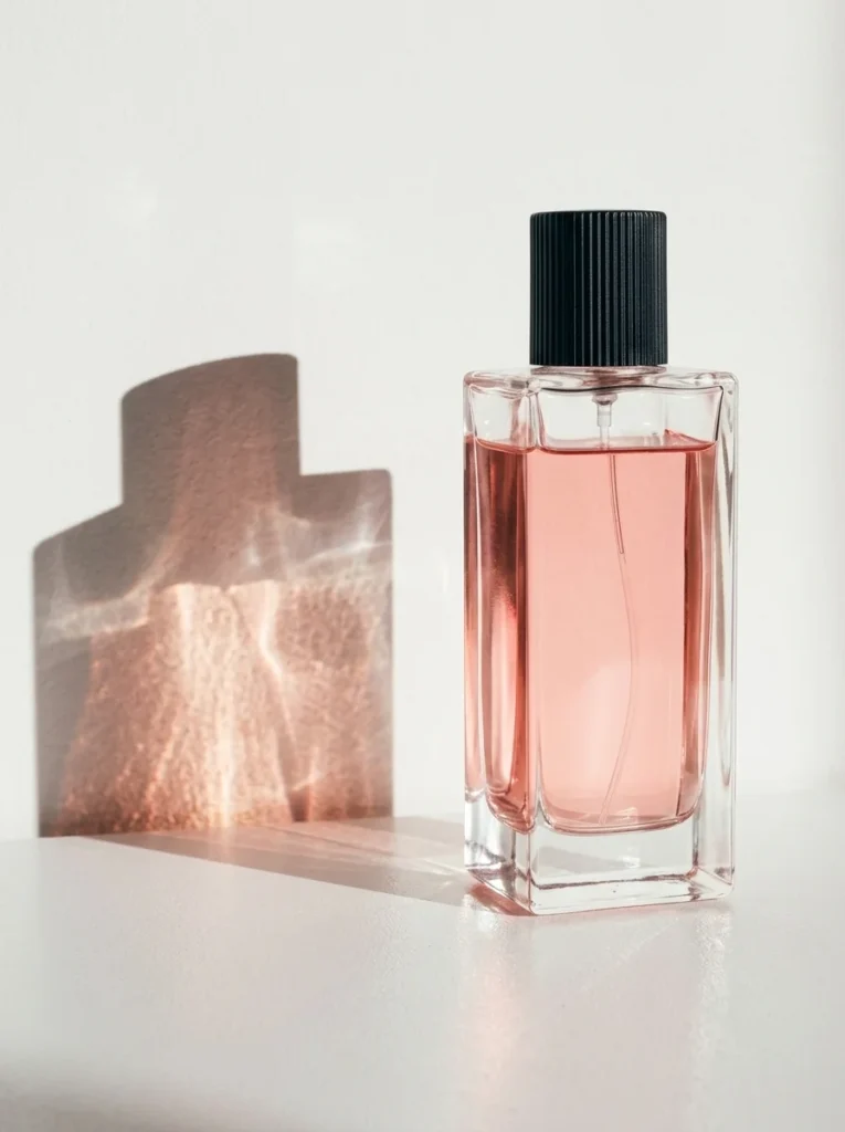 celebrity fragrance and book brand diversification flat lay